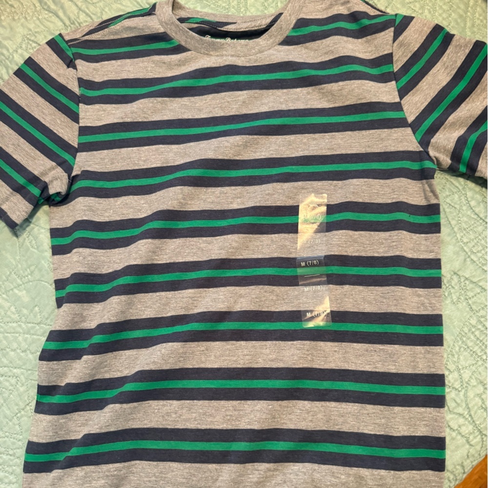TOMMY BAHAMA “mix & match” kids striped tee! 💚💙 get ur kids summer ready!